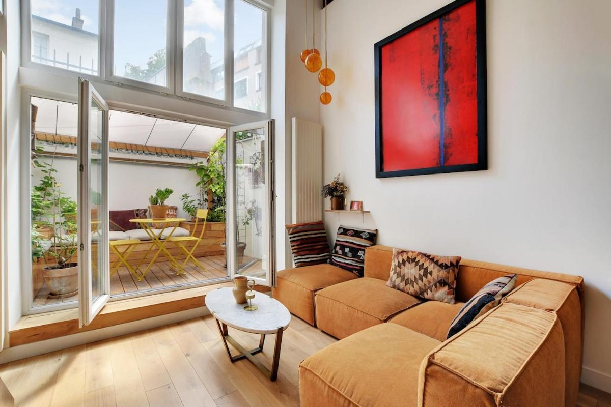 Bright Loft With Terrace - Belleville Appartement *